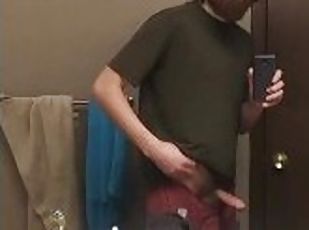 Sean Solo and Horny Stroking Cock and Playing with Butt