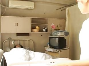 Hard fuck and a creampie for delicious naughty nurse