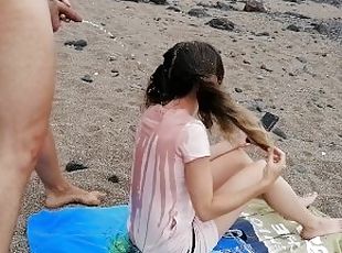 Pee and cum on her hair :)