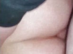 First time painful anal. Trying to stretch my ass so he can really fuck it!