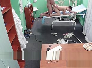 Real spycam sex from european hospital office