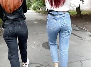 Outdoor POV Femdom Over A Random Stranger (You) And Jeans Fetish