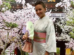 Homemade Japanese gal from Kyoto oral job