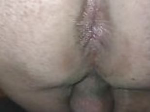 Tgirl Closeup Anal Dildo and Cum Milking