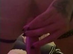 masturbation, orgasme, amateur, babes, jouet, point-de-vue, chevauchement, gode, solo