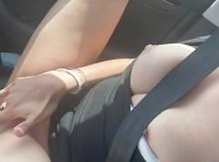 Masturbating in the car while driving  ????