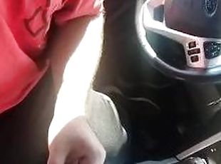 Making my wife cum in a public parking lot!!!!