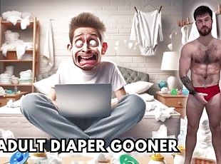 Gay adult diaper gooner