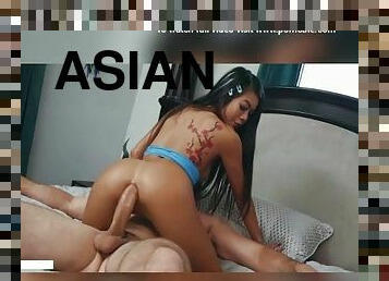 Beautiful asian fucked hard by boyfriend