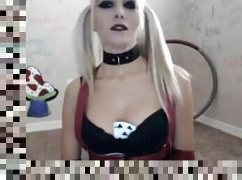 Harley strips and fucks herself