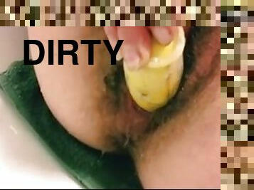 Dirty Pissing Banana Cum