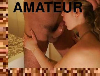 amateur, mamada, polla-enorme, francés, corrida, rubia, polla