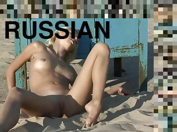 Beautiful olga at nude beach