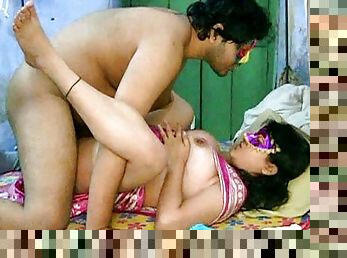 Indian couple enjoying sex on cam