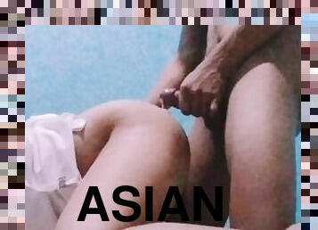 asiático, amador, maduro, babes, tiro-ao-alvo, penetração-de-braço, filipina, realidade