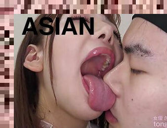 Asian kinky babe fetish licking video