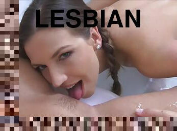 Eufrat Mai POV lesbian sex in the tub