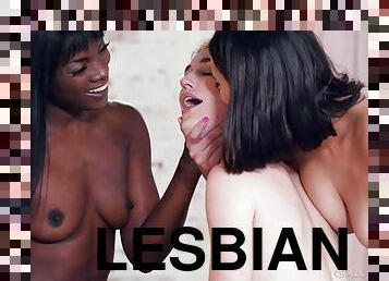 Hot lesbians interracial massage threeway sex