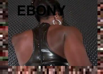 Latex ebony goddess