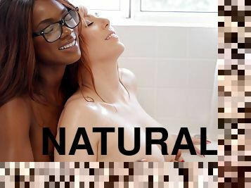 Ana Foxxx and Lauren Phillips make love in the bathroom