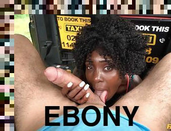 Ebony African princess Zaawaadi worships my enormous pink pecker!