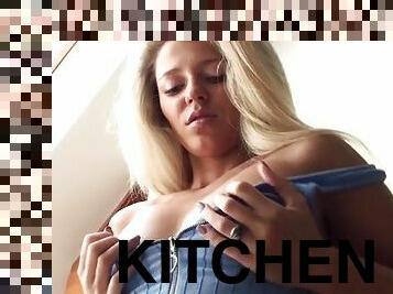 Masturbate in kitchen