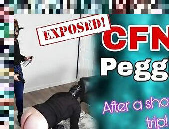 CFNM Exposed Pegging in Jeans! Hard Anal Fuck Femdom Female Domination BDSM Milf Stepmom Real