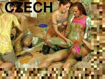 Crazy czech girls hot sex party video