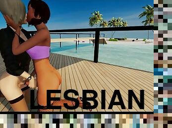 lui-lei, lesbiche, hardcore, anime, 3d