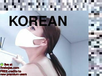 asia, mastubasi, amatir, remaja, webcam, seorang-diri, korea, menggoda