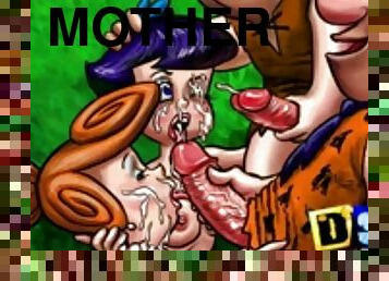 Cartoons mothers housewifes and lheir cuck olds make porn