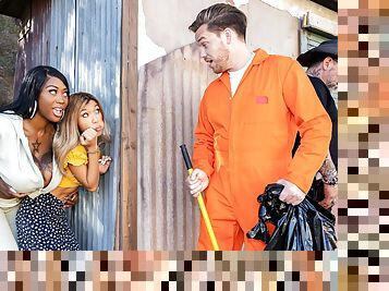 Fucking The Hitchhiker And The Jailbird 2 Video With Kyle Mason, Victoria Cakes, Clara Trinity - Brazzers