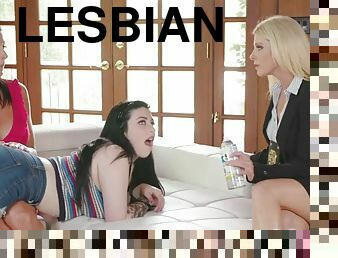 Freedom means fucking and sucking lesbian cops pussy