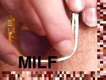 jet-de-sperma, milf, solo, examen-ginecologic