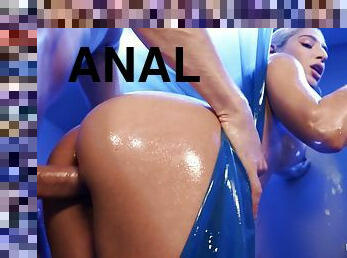 Abella Danger's big oiled up booty needs lots of hard anal fucking