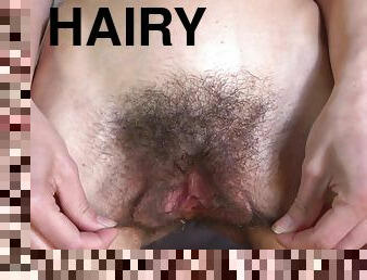 Solo hairy babe Amanda Carol Toy fun - Brunette