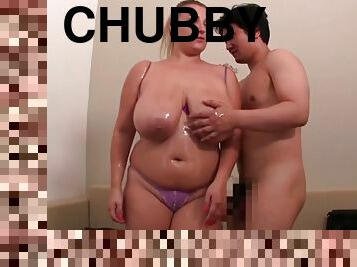 Chubby blonde boober in fucking action