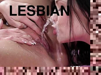 Hot pissing lesbians in kinky porn compilation
