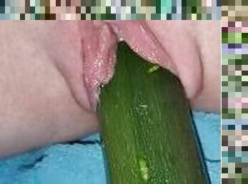 Fucking cucumber my step sister