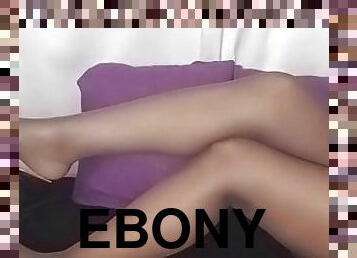 Ebony Milf In Thigh High Stockings