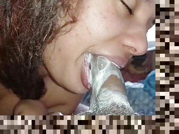 melampau, syahwat, isteri, menghisap-zakar, peju, merangsang-dengan-tangan, deepthroat, creampie, gila, perempuan-murah-slut