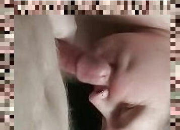 Housewifes mouth being used to make him cum