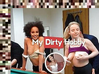 MyDirtyHobby -2 babes gangbanged by 6 cocks