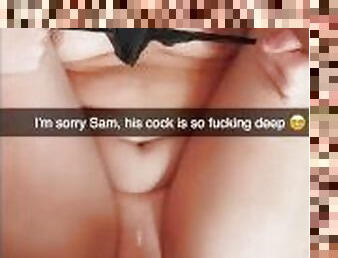 Horny 18 year old cheats and sends to boyfriend on Snapchat - Dorm Room Slut