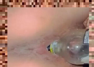 botella, extremo, masturbación, orgasmo, coño-pussy, indio, con-los-dedos, novia, cachonda, prieto