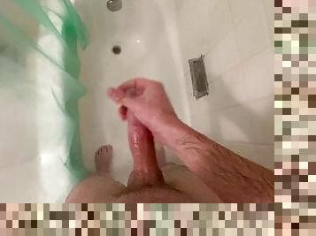 POV Soaking Wet Cock Cumming In The Shower