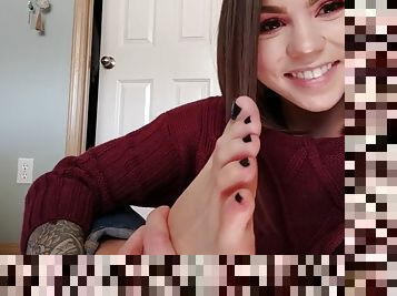 Sexy foot worship