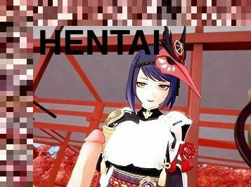 Genshin Impact: PASSIONATE SEX WITH KUJOU SARA (3D Hentai)