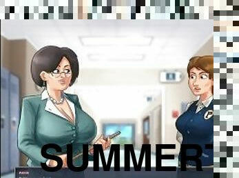 Summertime saga!! I stole the answers of exam, then roxxy and I hide in the locker