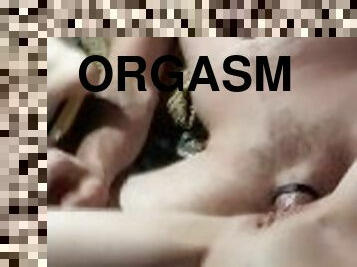 orgasme, vagina-pussy, amatir, anal, penis-besar, pasangan, sudut-pandang, ketat, lubang-anus, basah